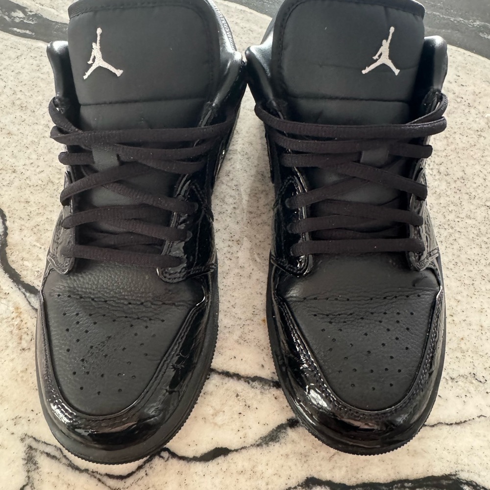 Air Jordan Black Patent Sneakers